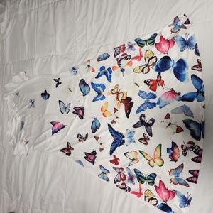 🐾 2:for $10long  light butterfly dress ptp18